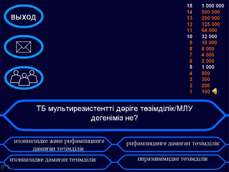 изониазидке және рифампицинге дамиған төзімділік         )изониазидке